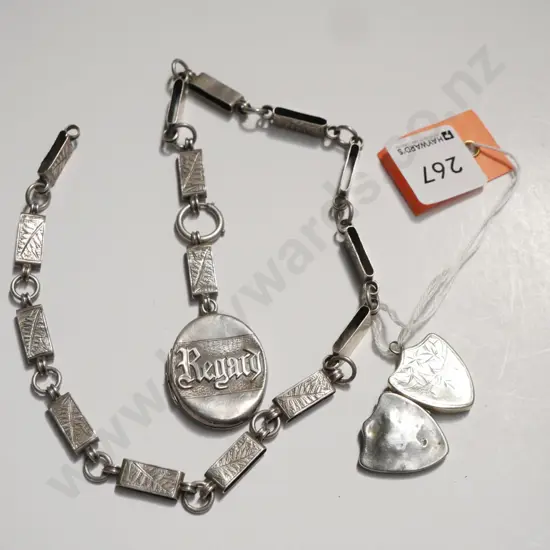 lockets and necklace