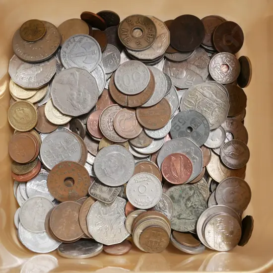 tub of coins