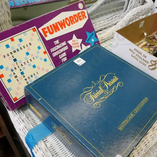 board games; Trivial Pursuit, Fun Worder