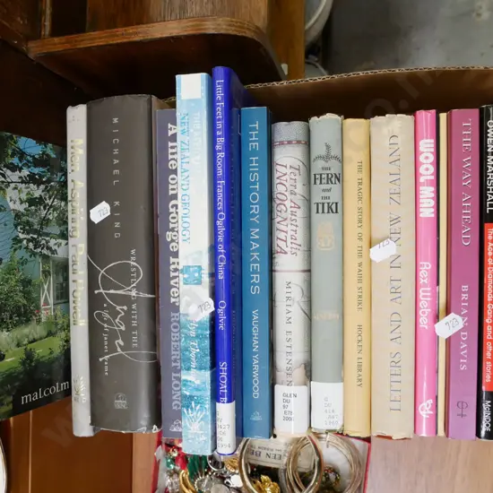 box of NZ books