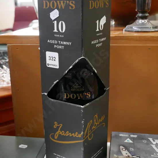 bottle of  Dow's 10 year old tawny port