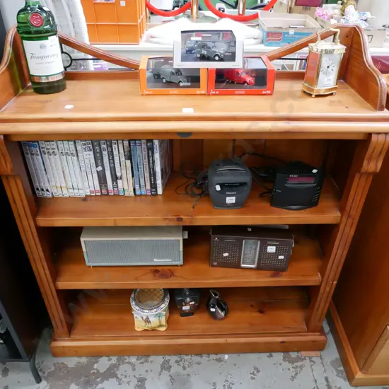 pine bookcase H-1100 W-1020 D-300