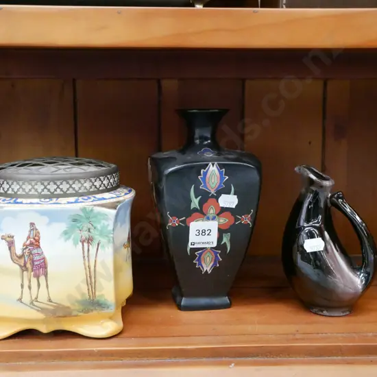 Grimwades vase, Masons vase, small studio pottery vase