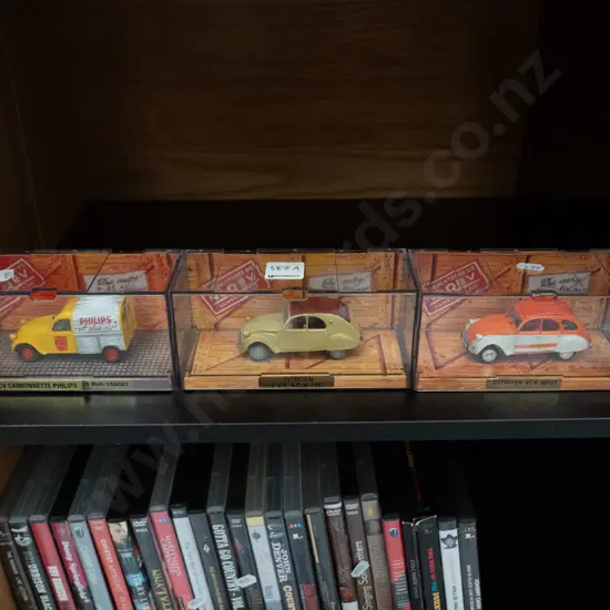 3x boxed Citroen model vehicles