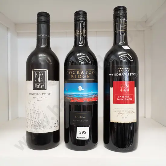 3 x bottles of red wine