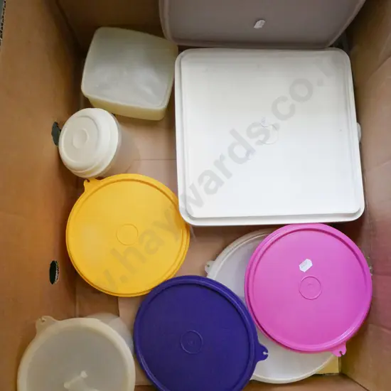 box of Tupperware