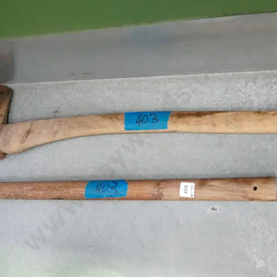 pick axe & axe