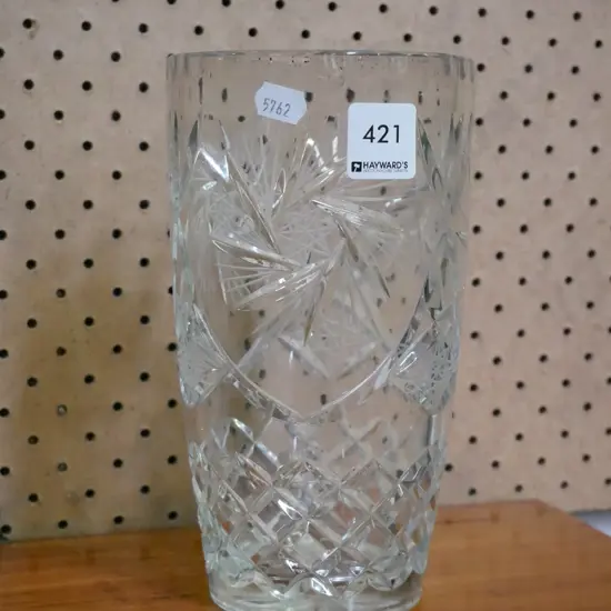 cut crystal vase H-200 