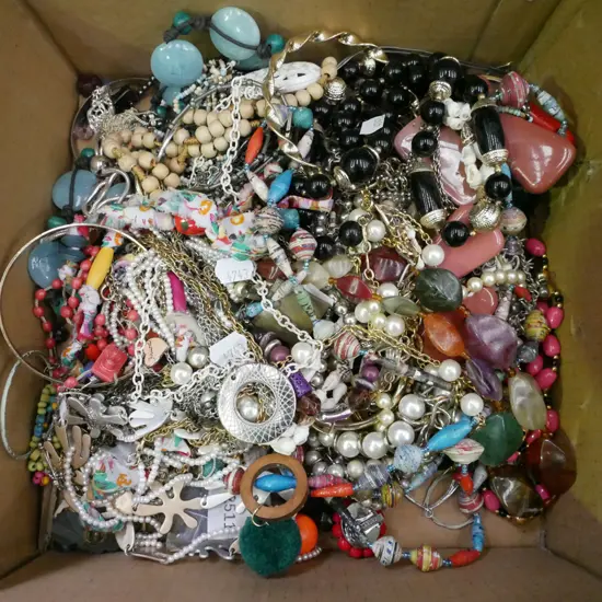 box of costume jewellery