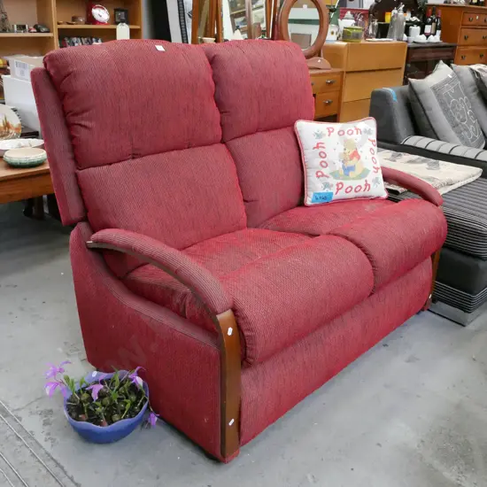 red La-Z-Boy 2 seater settee