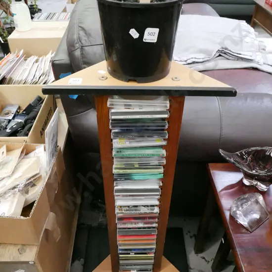 CD tower and CDs