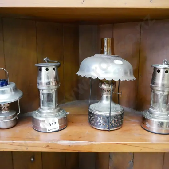 reproduction miner's lantern, 2x kerosene lantern