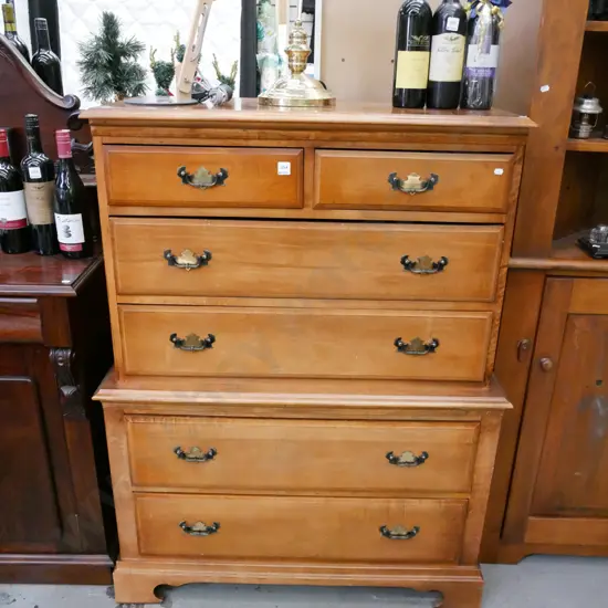 6 drawer chest on chest H-1290 W-970 D-450