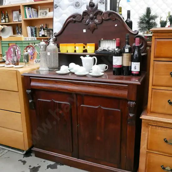 mahogany 2 door 1 drawer reproduction buffet sideboard H-1590 W-1080 D-460