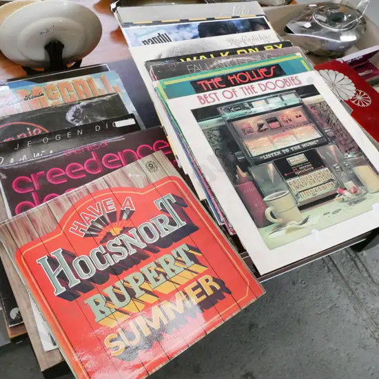 LPs; Doobie Brothers, The Hollies etc