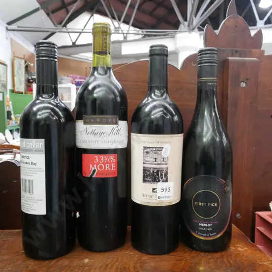 4x bottles of red wine