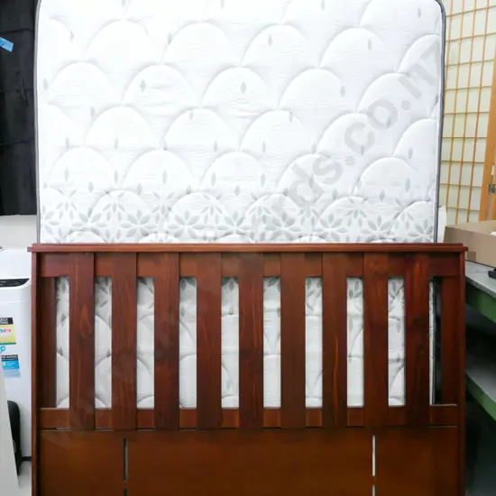 queen bed base, mattress and headboard - very good condition
