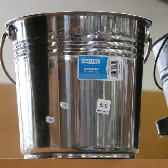 stainless steel bucket