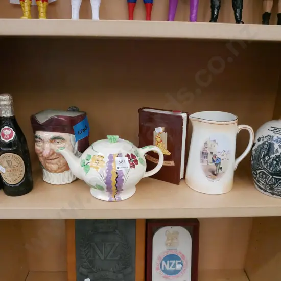 shelf - whisky bottles etc