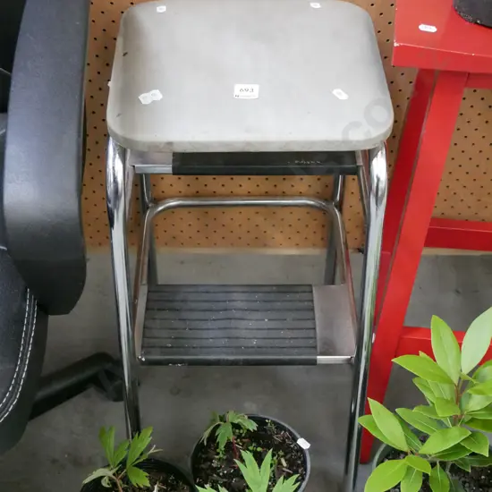 vinyl kitchen step stool