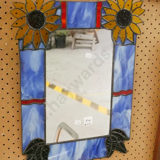 leadlight wall mirror