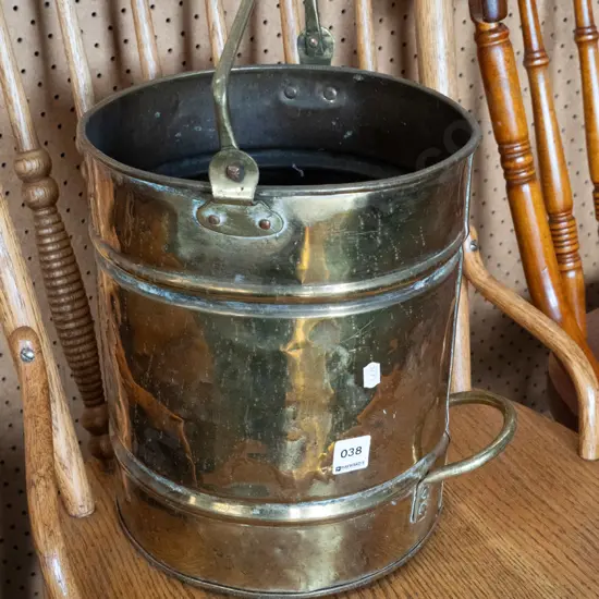 brass coal scuttle