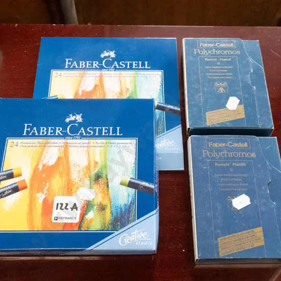 3 packs of artists pastels
