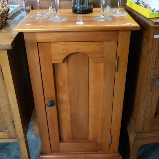 small recycled rimu single door cupboard