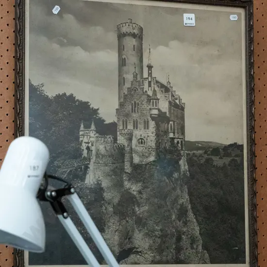 framed print - castle on a cliff