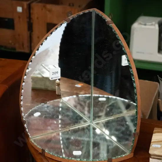 mirrored wall hanging corner shelf H-300