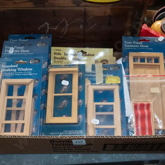 doll's house windows, doors and furniture