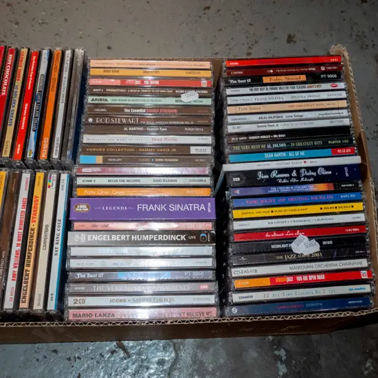 box of CDs