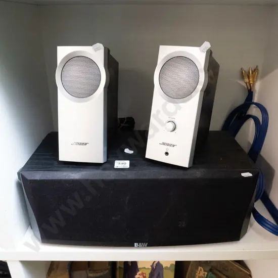 BMW centre speaker, 2x Bose computer speakers