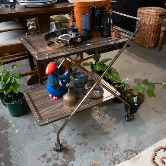 retro foldaway tea trolley