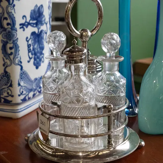 plated ware condiment set