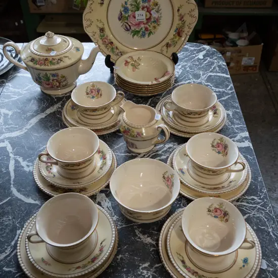 Simpson floral spray tea service and sweet set