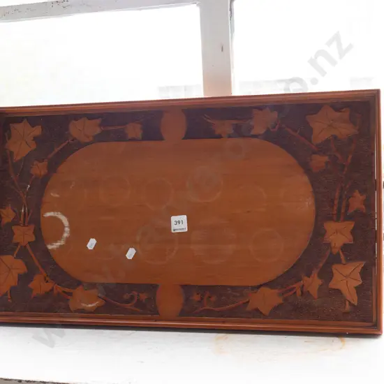 wooden pokerwork tray