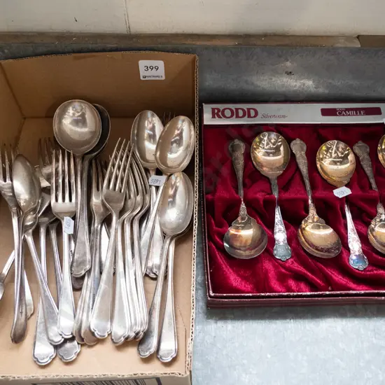 Rodd plated cutlery, forks and spoons