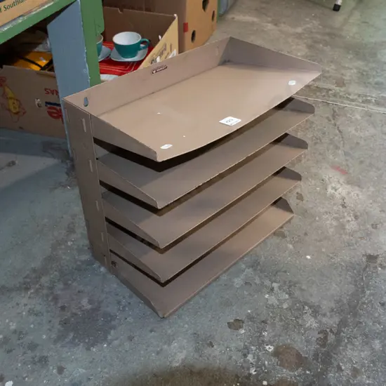1x vintage metal desk file tray