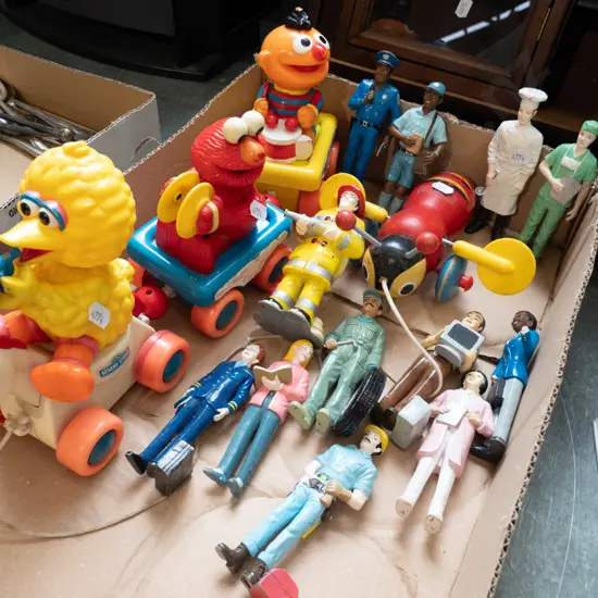 box of children's toys  