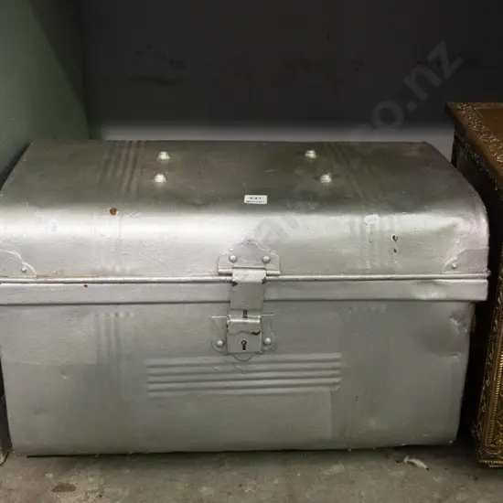 tin travellers trunk