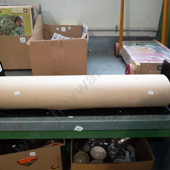 wall mounted brown paper dispenser with paper roll