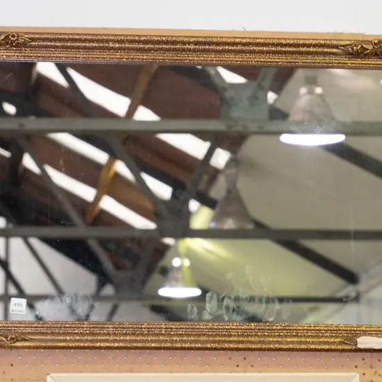 gilt framed mirror - damage to frame