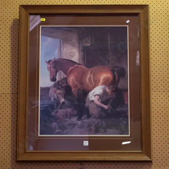framed print - farrier