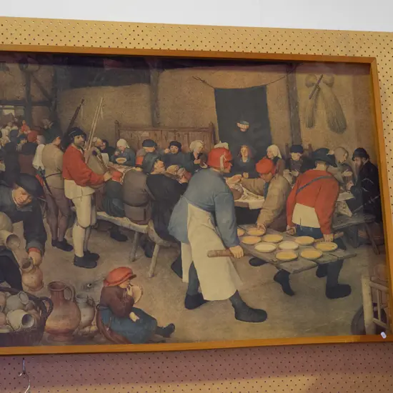 framed Bruegel print