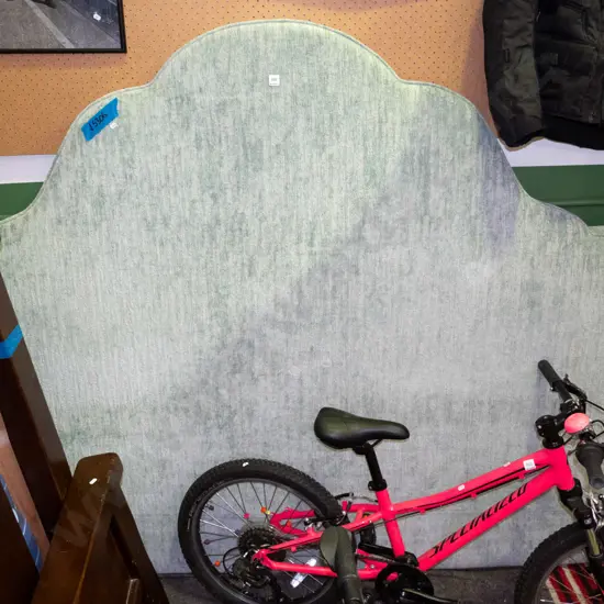 teal upholstered queen/king headboard H-1640 W-1920