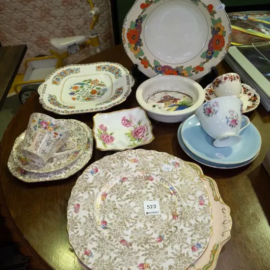 cabinet plates, baby's bowl, trios etc