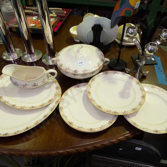 lidded vege, plates, ashets, gravy boat