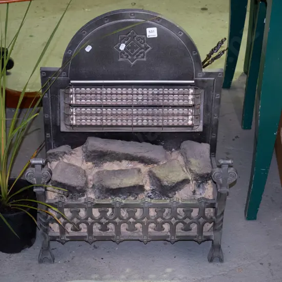 vintage faux log elelctric heater - cord has been cut