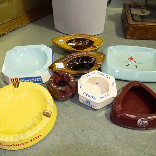 various promotional ashtrays